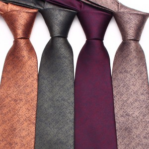 Polyester dark pattern ties in stock, classic men's 8cm ties, business casual wedding dinner ties in multiple colors, wholesale