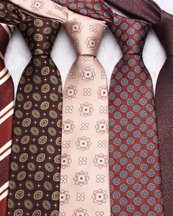 Lei'er brown ties, men's fashionable business polyester hand-tied ties, manufacturer wholesale, in a variety of colors