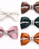Lei'er silver bow tie, men's diamond bow tie Manufacturer of stylish Korean-style bow ties for groomsmen and groomsmen.