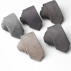 5.5cm men's business formal striped wool jacquard tie, groomsmen suit tie wholesale