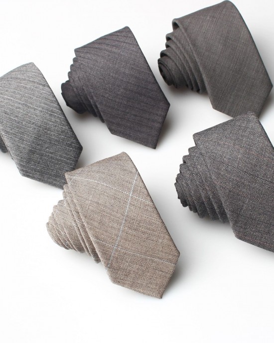 5.5cm men's business formal striped wool jacquard tie, groomsmen suit tie wholesale