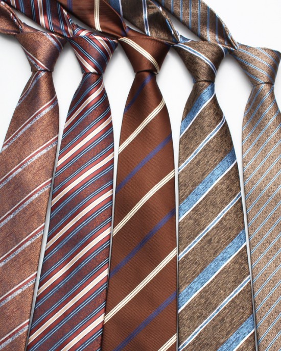 2025 new brown ties, men's business and fashionable polyester hand-tied ties, manufacturers in stock and wholesale, multiple colors available