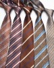 2025 new brown ties, men's business and fashionable polyester hand-tied ties, manufacturers in stock and wholesale, multiple colors available