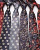 Leier new British-style men's floral heart-shaped tie, polyester hand-knit business tie, ready for wholesale.