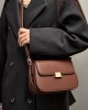 High-end niche design, underarm genuine leather bag, 2025 spring/summer fashionable tofu bag, shoulder crossbody bag