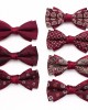 Leier, in stock, men's red wedding bow ties, tie flowers, casual bow ties for groomsmen, business bow ties