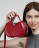 Genuine Leather Niche Design Red Apple Bag, 2025 New Summer New Underarm Single-Shoulder Handbag