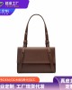 2025 New Style Top-Grain Cowhide Chain Bag for Women: Small Square Genuine Leather Bag with a Stylish Diamond Pattern, Versatile Shoulder/Shoulder Bag