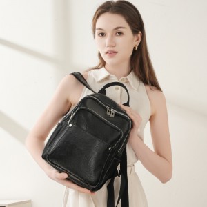 Premium vegetable-tanned leather women's backpack 2025 New Spring/Summer Fashionable Large-Capacity Women's Travel and Commuter Backpack