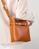 Vintage leather women's shoulder bag, luxury bucket bag, vintage top-grain cowhide crossbody bag
