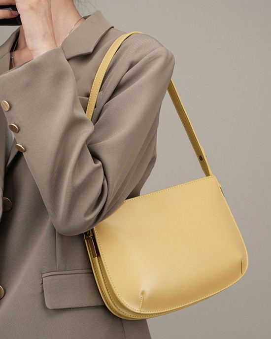 Luxury genuine leather underarm bag for women, 2025 new cowhide Simple and versatile shoulder and crossbody handbag