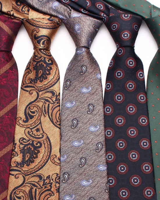 Lei'er fashionable ties for men and women, British Korean-style casual striped ties, 8cm striped paisley ties, in stock.
