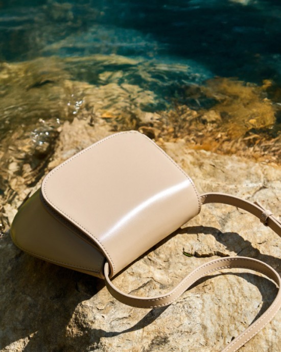 Chestnut women's genuine leather new high-quality niche this year's popular retro shoulder and crossbody saddle bag