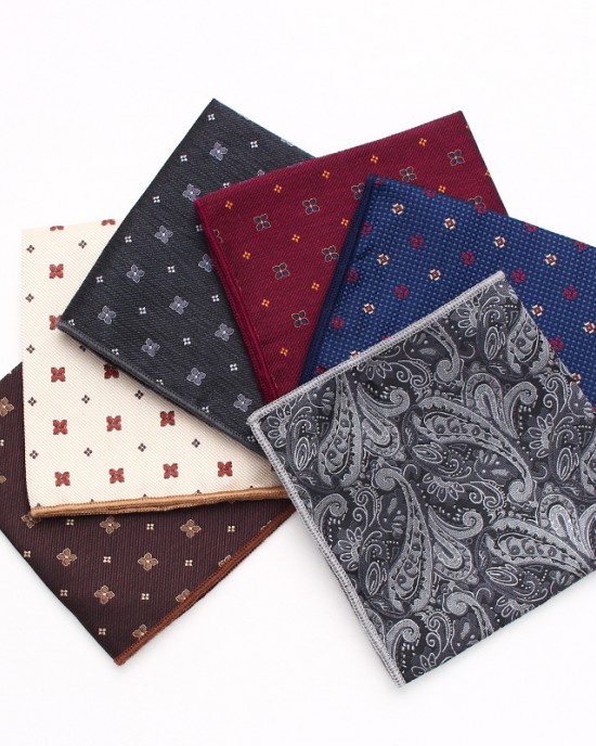 Leier men's suit pocket squares, patterned wedding chest scarves, handkerchiefs, small party squares, suit accessories, manufacturer