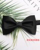 2025 Spring/Summer new solid-color black men's groom and groomsmen wedding bow ties, factory-in-stock wholesale.