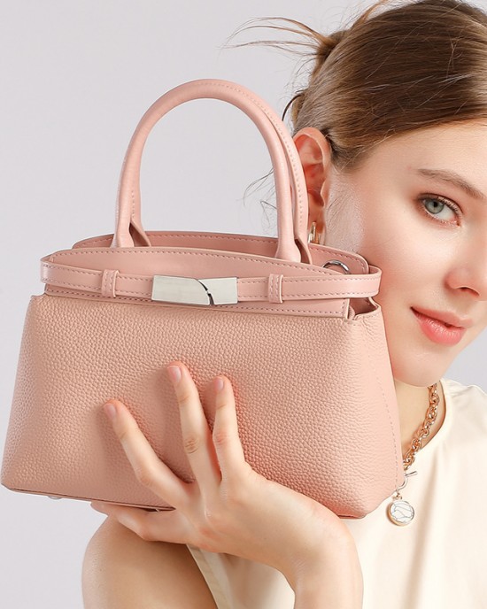 New 2025 women's cowhide diamond-patterned bag, genuine leather shoulder bag, chain bag