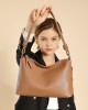 Top-grain cowhide underarm tote bag, 2025 spring and summer simple commuter large-capacity single-shoulder crossbody dumpling bag