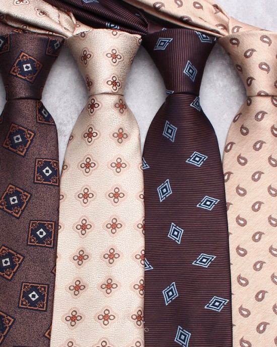 Lei'er brown ties, men's fashionable business polyester hand-tied ties, manufacturer wholesale, in a variety of colors