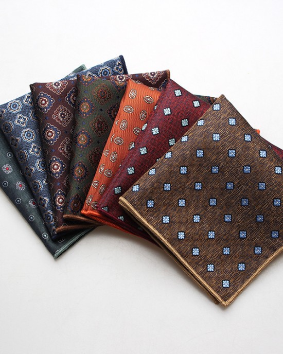 Polyester suit pocket square, suit and dress accessory, chest handkerchief, small handkerchief for wedding host banquet business. Wholesale