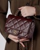 Women's bags, 2025 New Chanel-style metal chain diamond-patterned handbag, versatile shoulder and crossbody used women's bag.