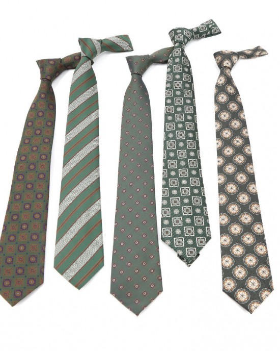 2024 New Green Series Ties, 8cm Polyester Business Suit Jacquard Ties, Bulk Ties, Manufacturer & In Stock