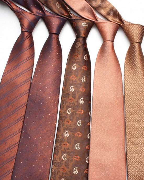 2025 new brown ties, men's business and fashionable polyester hand-tied ties, manufacturers in stock and wholesale, multiple colors available
