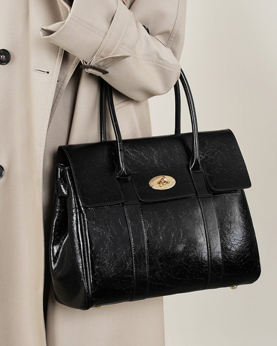 Yanxin Chinese Silk Cowhide Leather Garbage Bag, Chain Genuine Leather Women's Bag, Traditional Chinese Style Single-Shoulder/Crossbody Small Bag, Bucket Bag