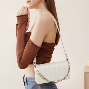 New cowhide LP lunch box bag for women, luxury handbag Kelly bag, 2025 new shoulder and crossbody cosmetic bag.