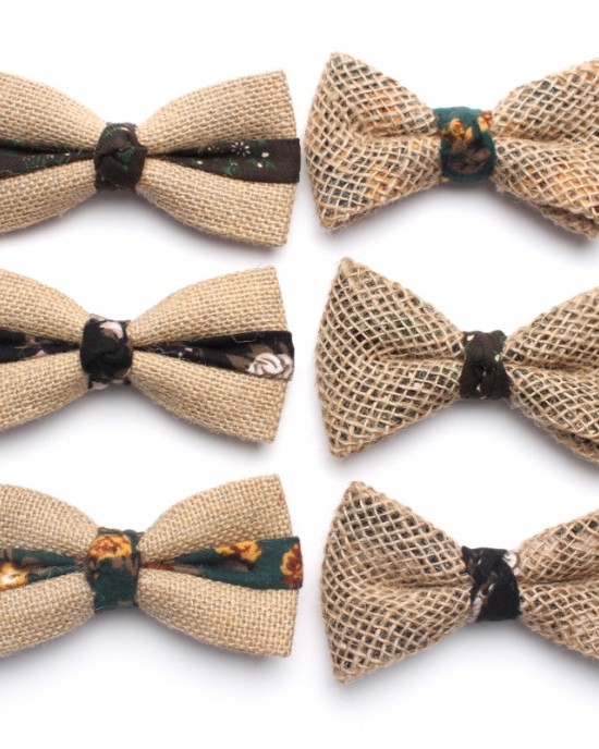 New summer cotton and linen bow ties, personalized linen jacquard patchwork bow ties, fashionable bow ties, ready for wholesale.
