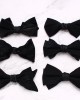 Men's black bow ties in stock, business-chic, retro, double-layered bow ties for shirts and suits, banquet accessories, bow tie manufacturers