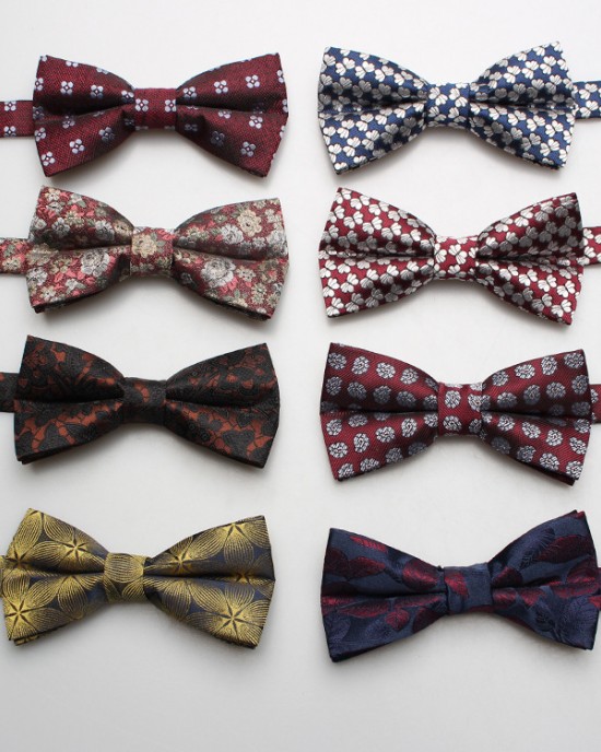 Men's formal wedding suits, groomsmen, fashionable wedding photography bow ties, suit accessories, spring styles