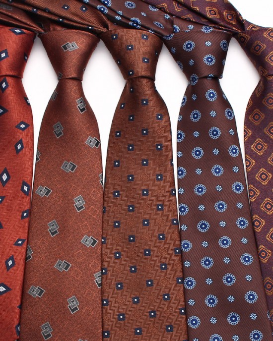 2023 coffee-colored ties, men's casual, fashionable polyester hand-tied ties, available for wholesale.