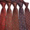 2023 coffee-colored ties, men's casual, fashionable polyester hand-tied ties, available for wholesale.