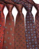 2023 coffee-colored ties, men's casual, fashionable polyester hand-tied ties, available for wholesale.