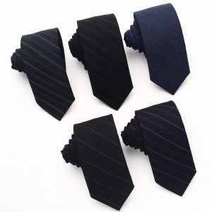 Lei'er business striped wool jacquard tie, 5.5cm men's tie, groom's and groomsmen's suit tie, in stock.