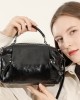 2025 new style genuine leather bag, everyday commuter handbag, fashionable wind chime bag, crossbody basket bag for women