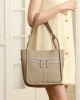 2025 top-grain cowhide niche luxury bags, new trendy horseshoe bags, large-capacity commuter shoulder bags, bucket bags.