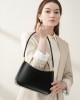 Spring/Summer new niche design genuine leather commuter baguette bag 2025 Spring/Summer French-style underarm bag single shoulder vintage women's bag