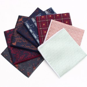 Leier men's business suit pocket squares, patterned wedding handkerchiefs, and small square handkerchiefs for banquets and suit accessories.