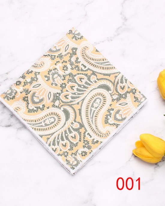 Leier's business suit pocket squares, patterned wedding handkerchiefs, small party squares, and suit accessories.