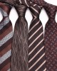 Lei'er new brown men's business stylish polyester hand-tied ties in multiple colors, available from tie manufacturers.
