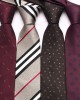 Leier new coffee-colored men's business and fashionable polyester hand-tied ties, manufacturer, and wholesale striped ties.