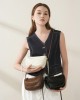 Genuine leather Boston women's bag, bowling bag, single-shoulder pillow bag, 2025 new square-shaped underarm bag.