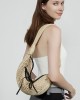 New runway woven women's bag, stylish and versatile, contrasting color, fishing net and horn net bag