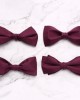 Lei'er men's silk groom's tie for wedding dress photography, Chinese-style personalized bow ties, fashionable burgundy bow ties in stock.