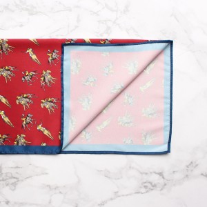 Various styles of polyester printed square handkerchiefs for casual suits and banquets. Shirt chest towels, handkerchiefs, and small squares in stock for wholesale.