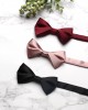 In stock, casual solid color men's bow tie, boxer multi-color wedding groomsmen bow tie manufacturer wholesale