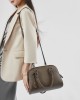 New top-grain cowhide minimalist Boston bowling ball, high-end leather women's bags, large-capacity handbags, pillow bags.
