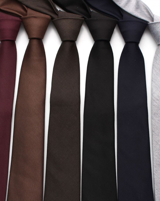 New 6cm formal business men's ties, professional groom's solid color hand-tied ties for weddings, suit accessories