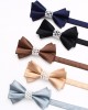Lei'er solid color pearl bow tie, men's casual fashion, creative pearl personalized bow tie, new bow tie manufacturer, in stock